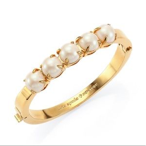 NWT Kate Spade Squared Away Pearl Bangle Bracelet